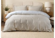 Постельное белье сатин Premium Lotus Home - Florida Beige 300TC (Турция), евро